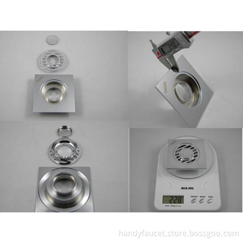 Chrome Plated Bathroom Kitchen Floor Drainer